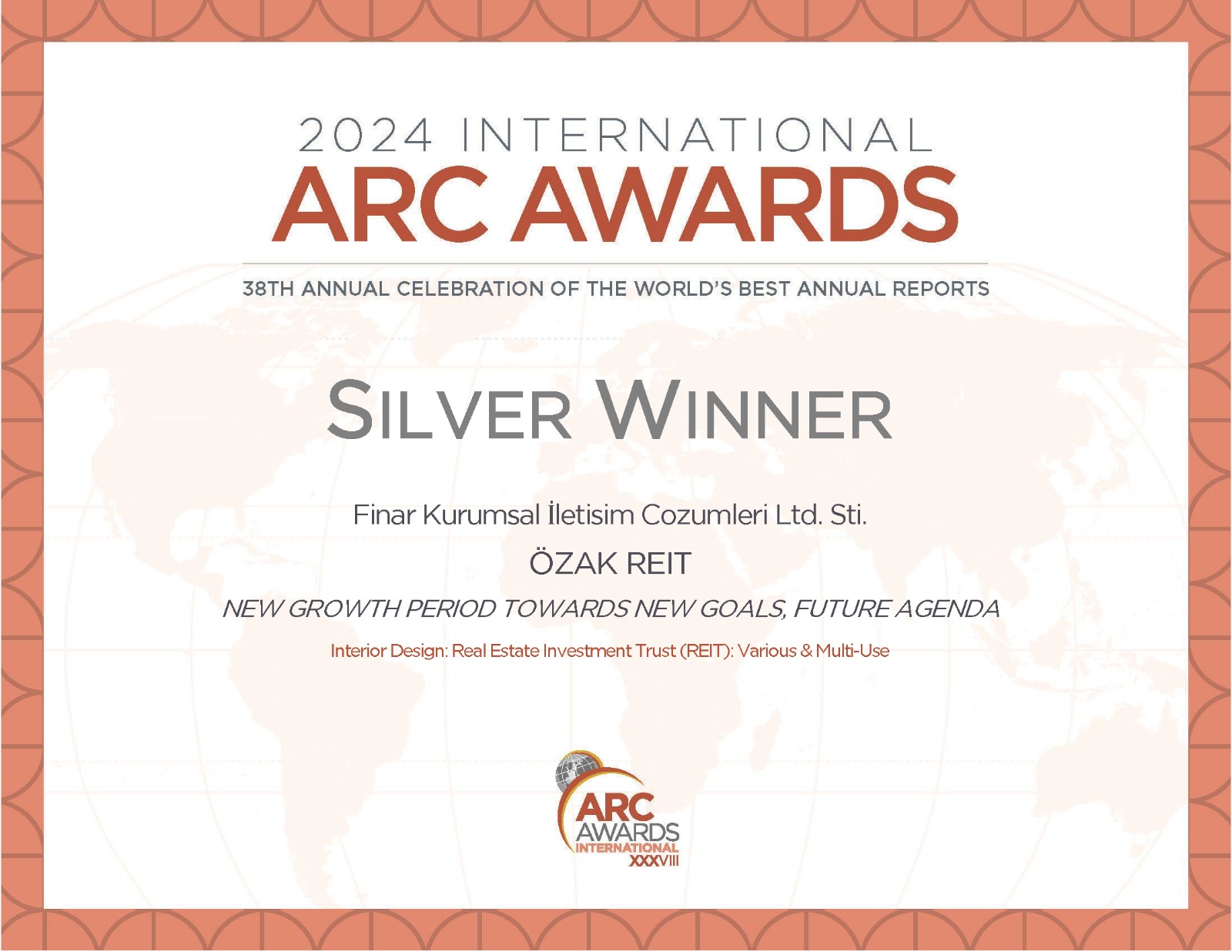 Faaliyet Raporu İç Tasarım, Gümüş Ödül